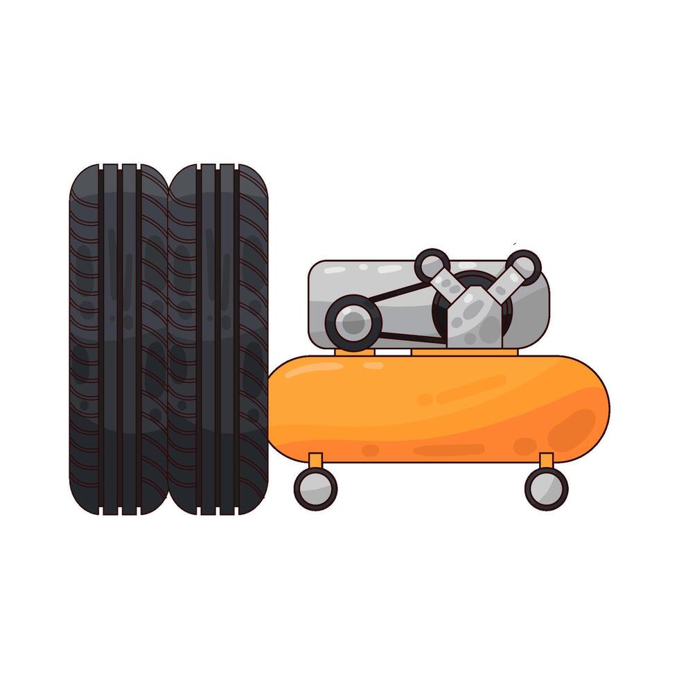 Illustration of tire vector