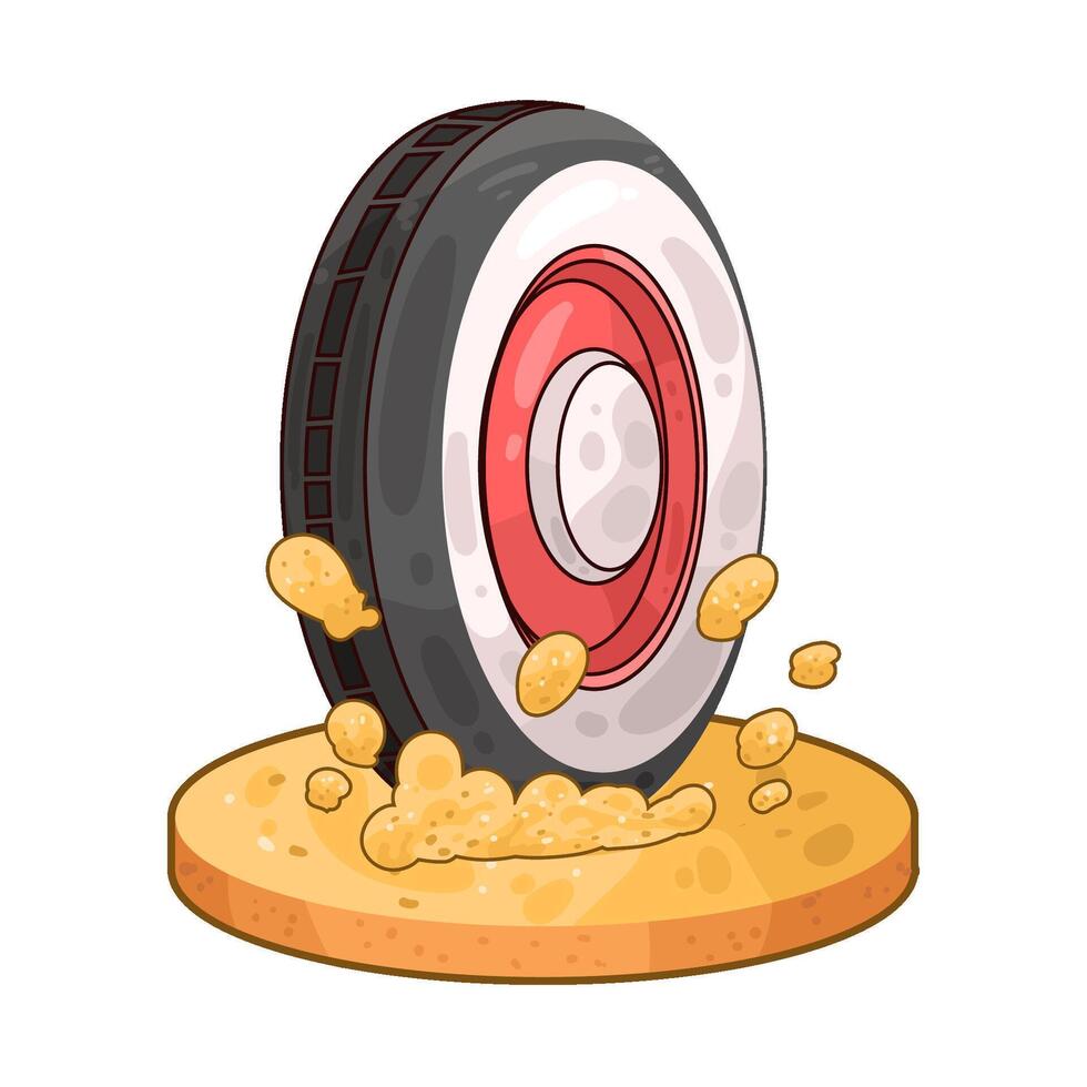 Illustration of tire vector