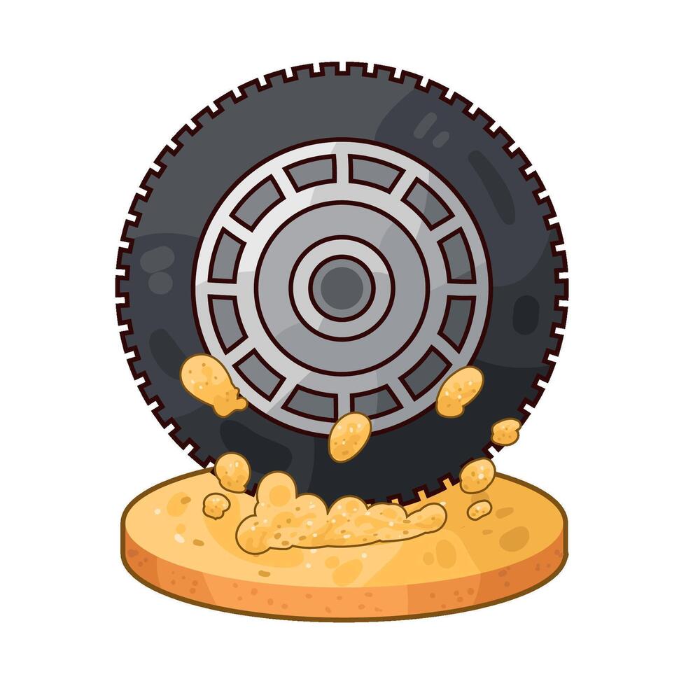 Illustration of tire vector