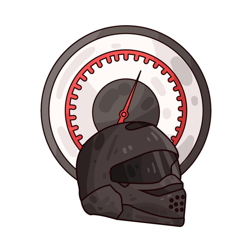 Illustration of racing helmet vector