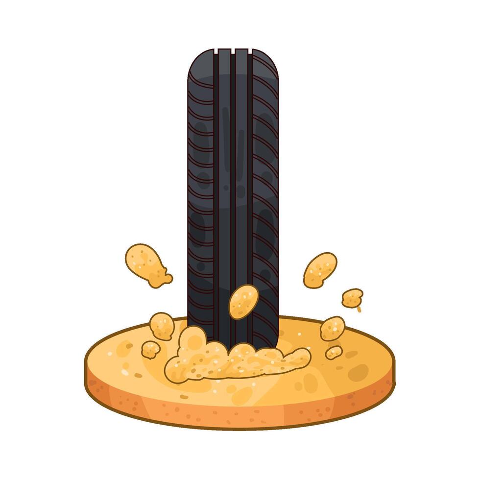 Illustration of tire vector