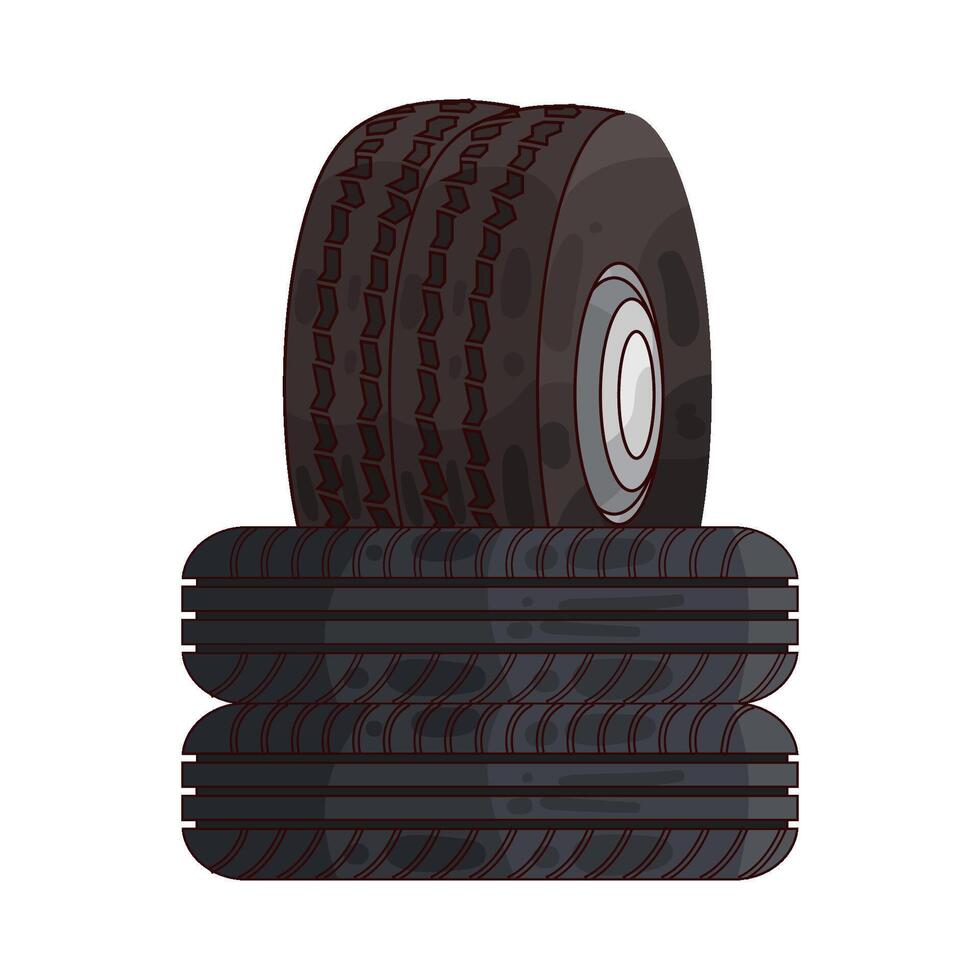 Illustration of tire vector