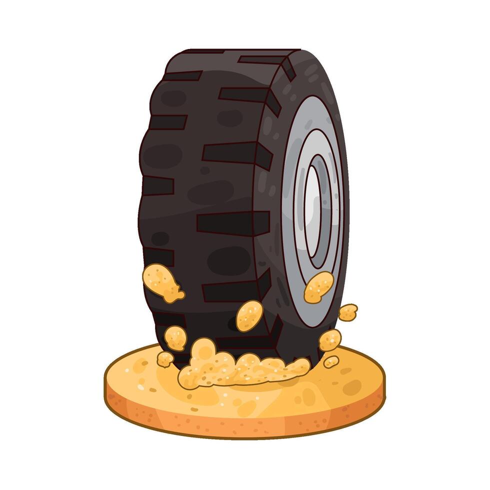 Illustration of tire vector