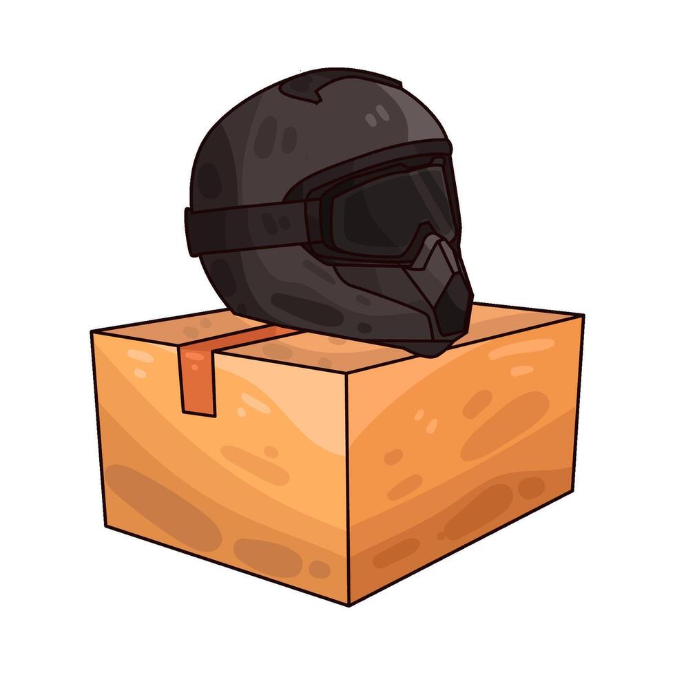 Illustration of racing helmet vector