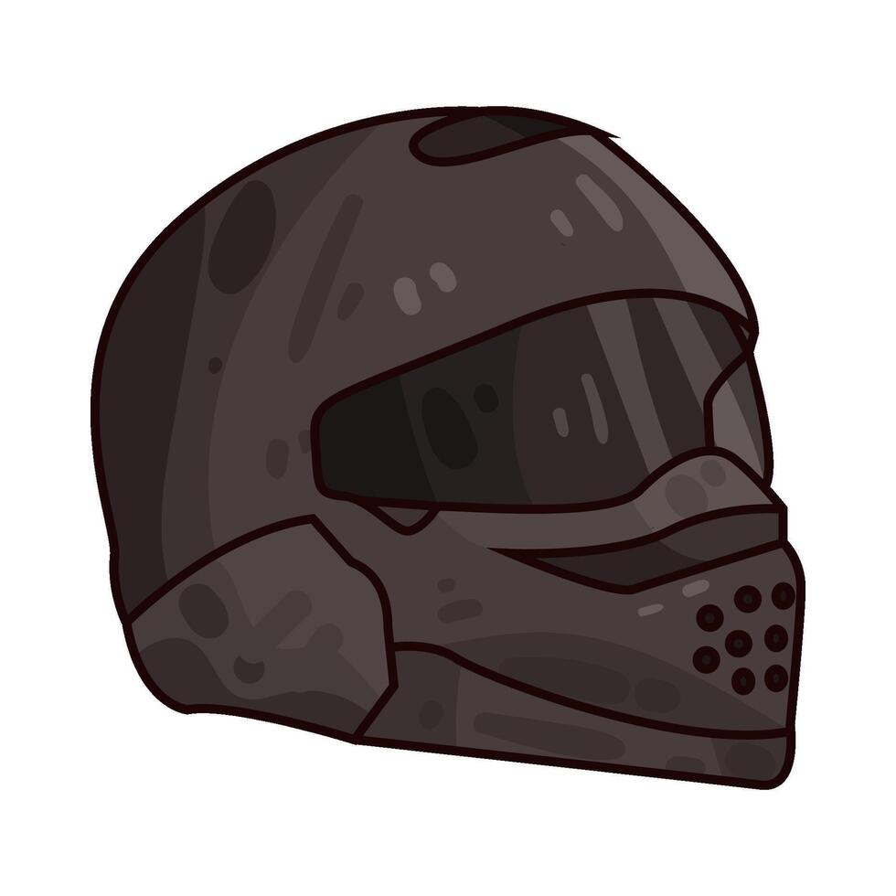 Illustration of racing helmet vector