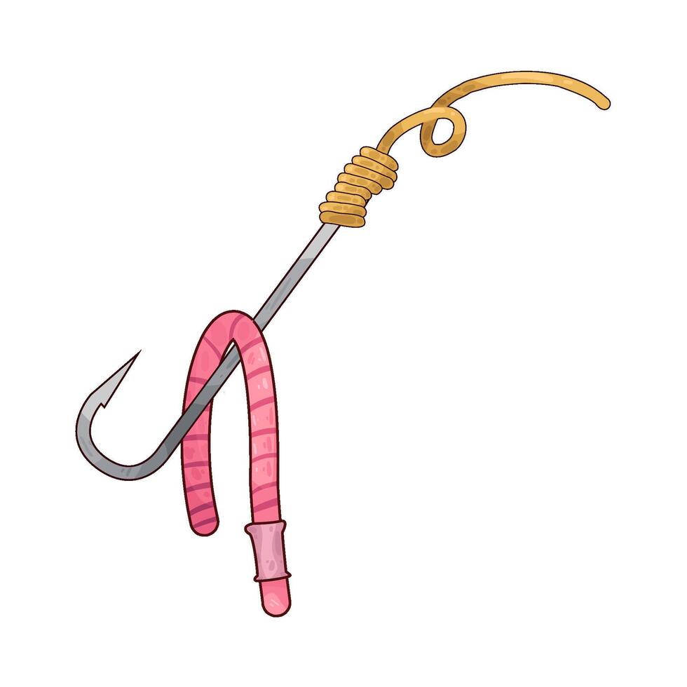 Illustration of fishing hook vector