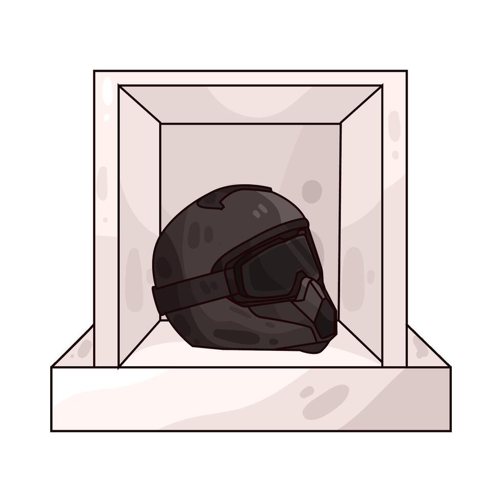 Illustration of racing helmet vector