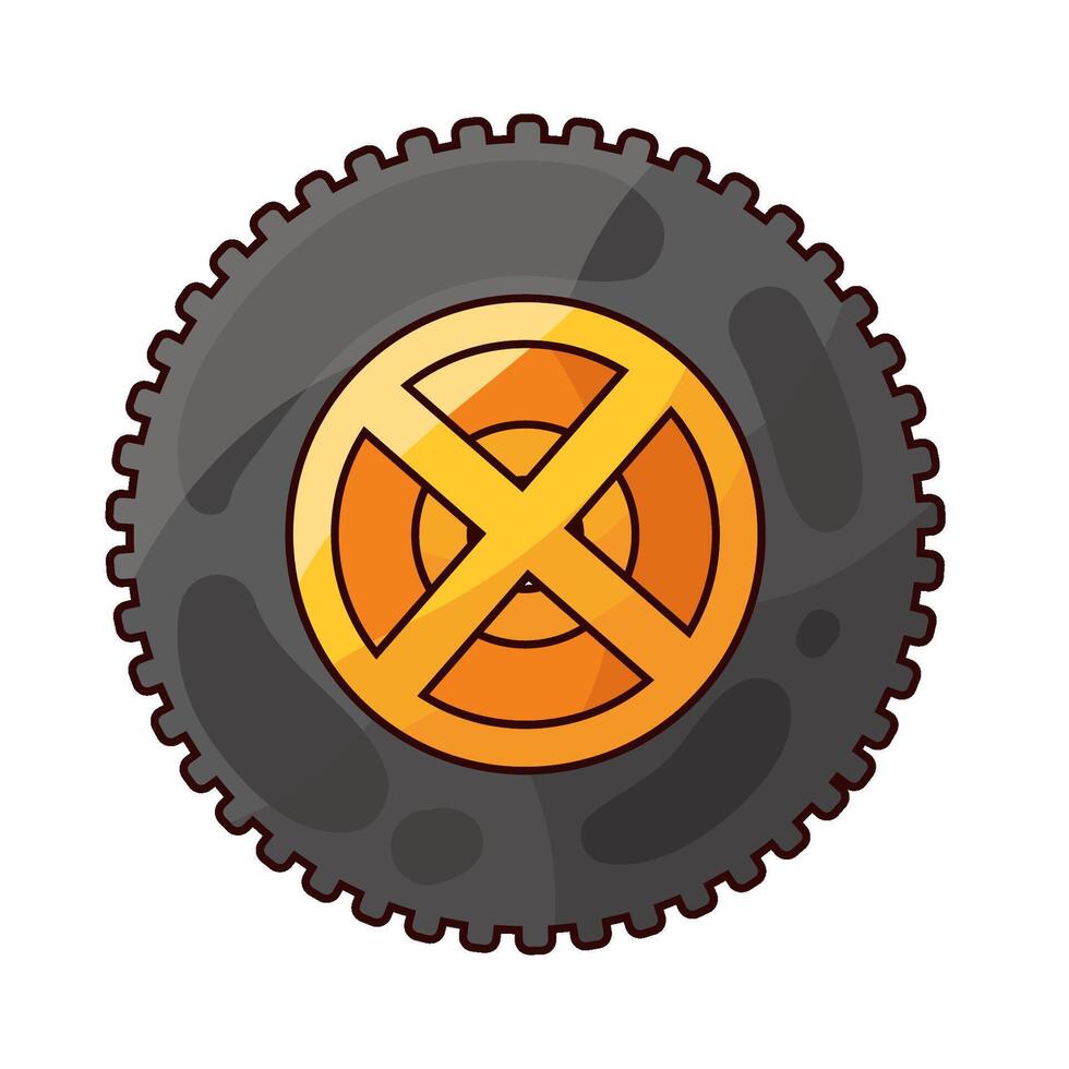 Illustration of tire vector