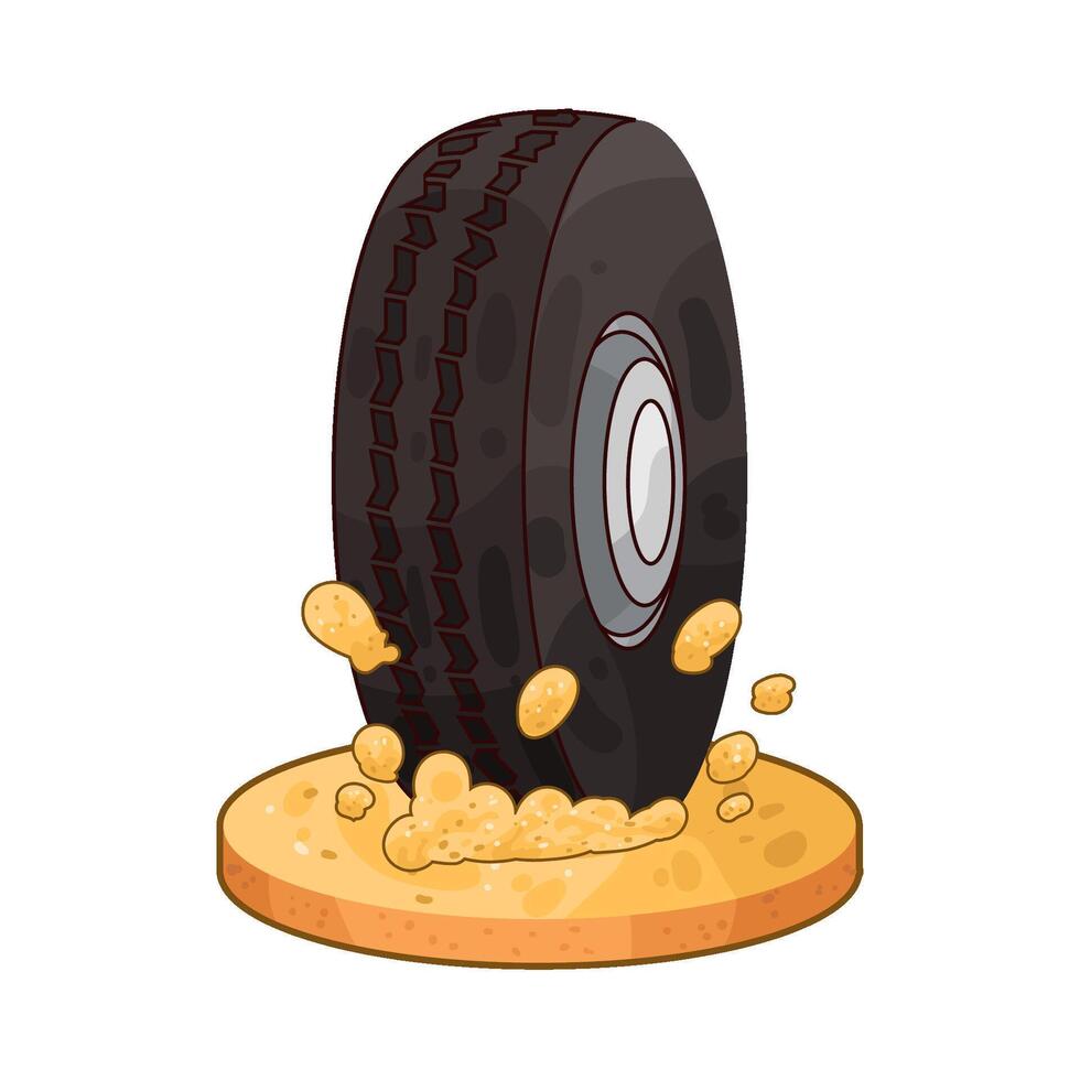 Illustration of tire vector