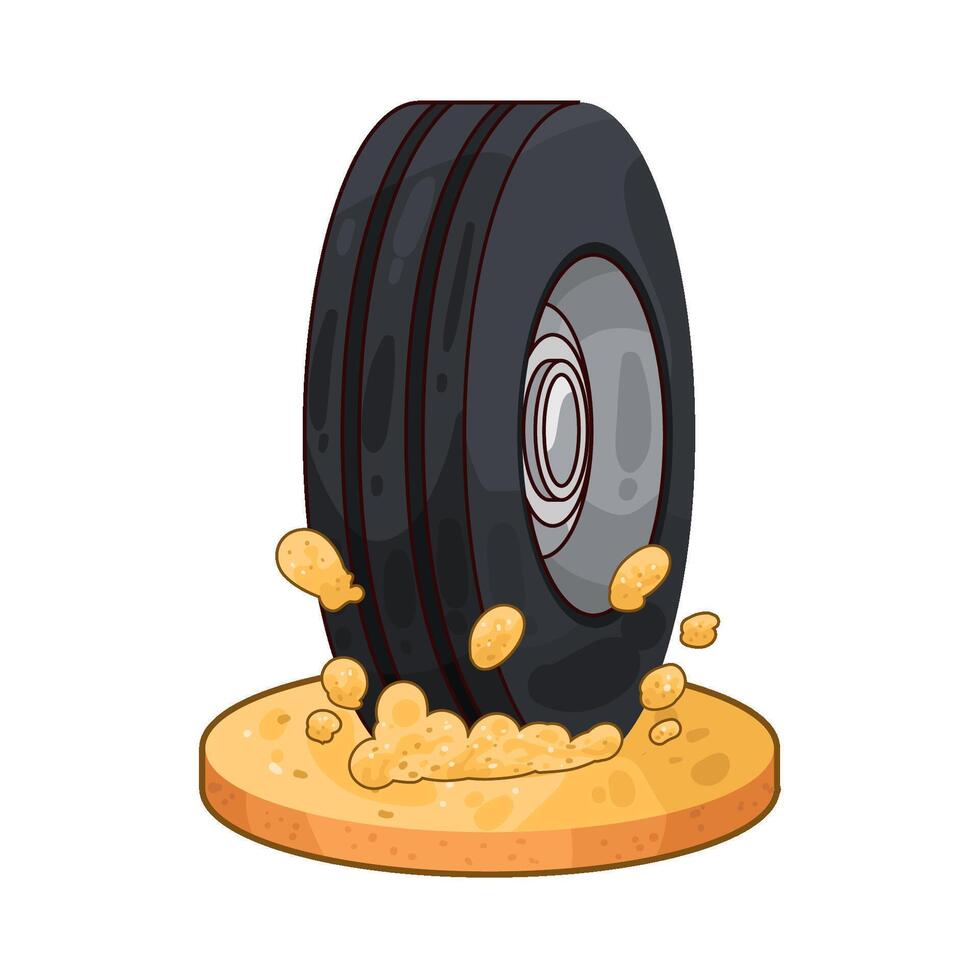 Illustration of tire vector