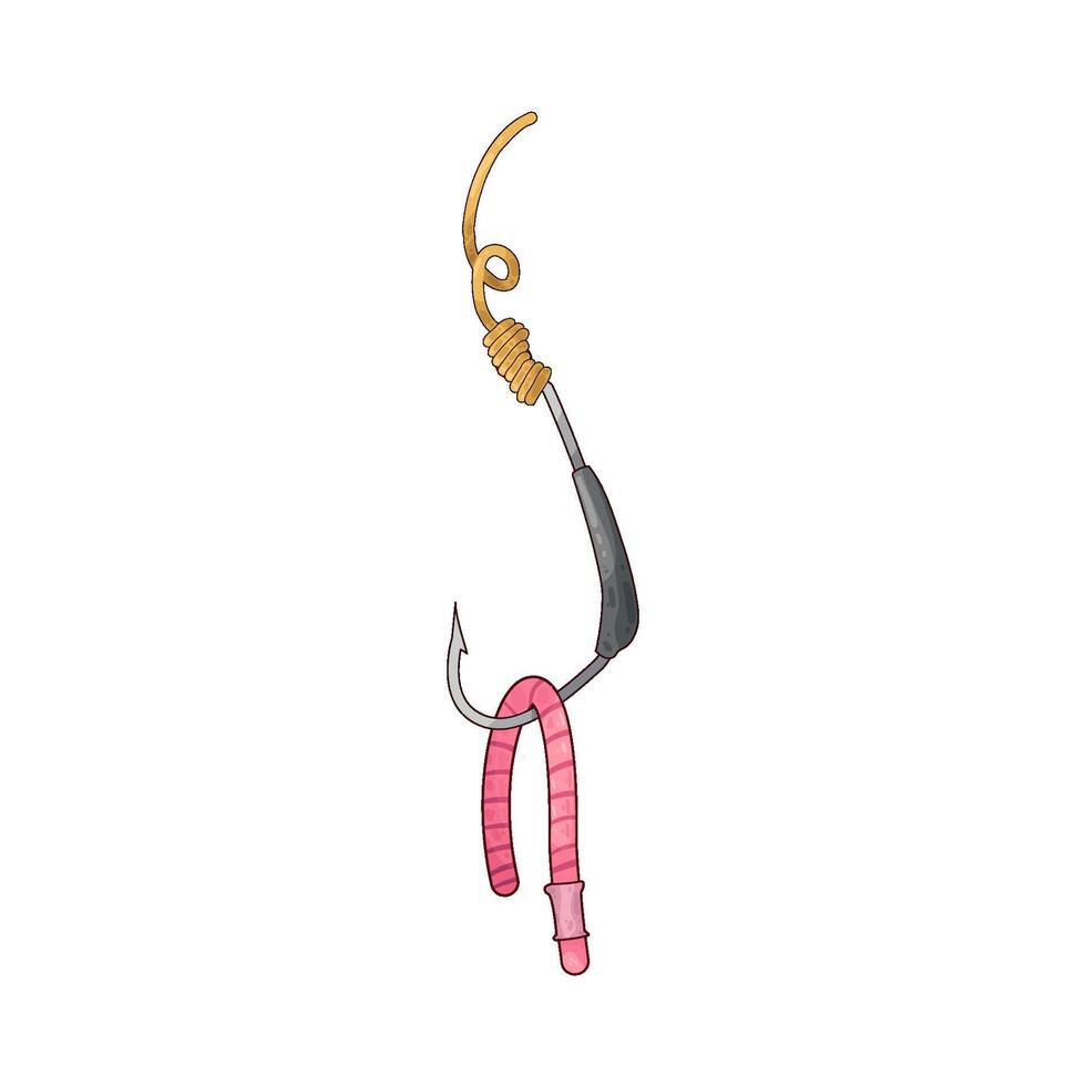 Illustration of fishing hook vector