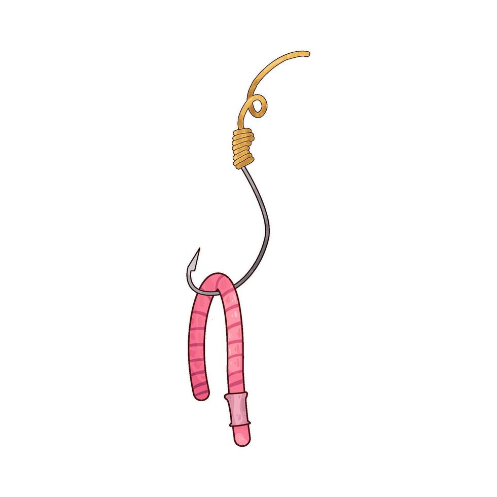 Illustration of fishing hook vector