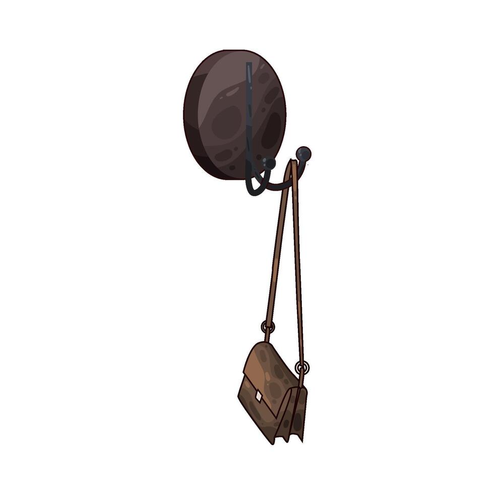 Illustration of wall hook vector