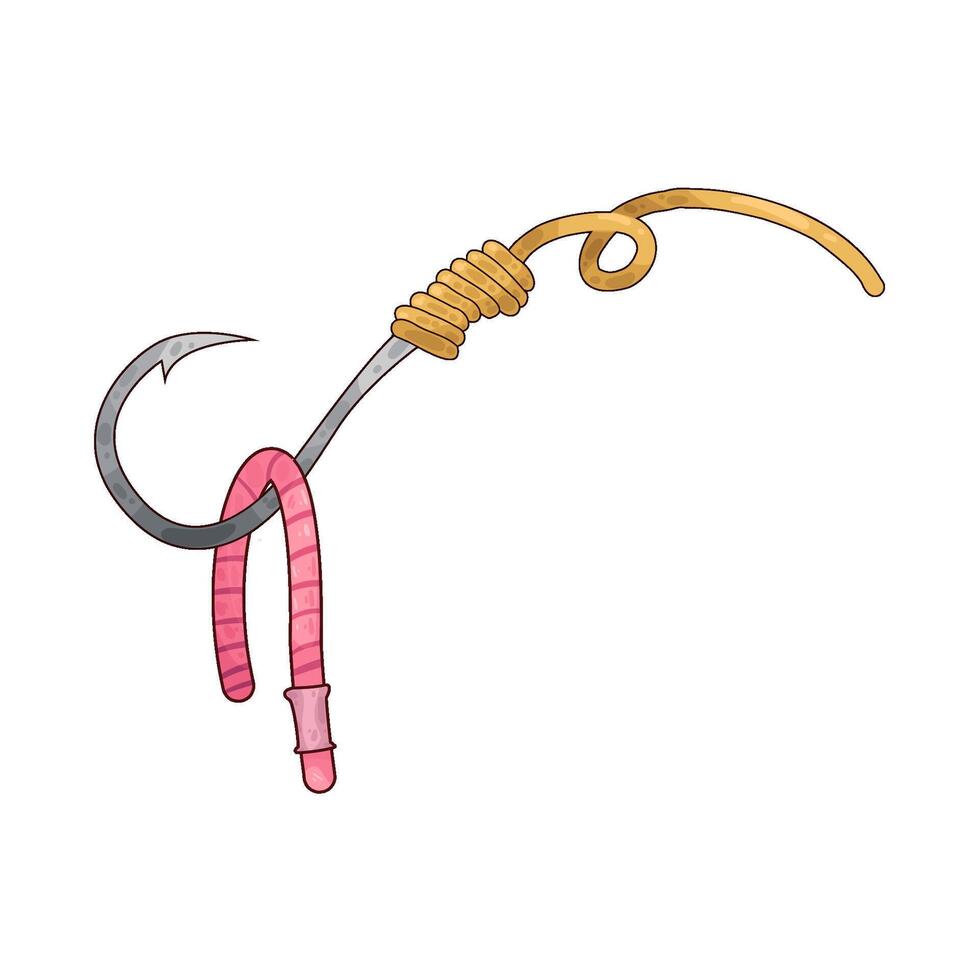Illustration of fishing hook vector