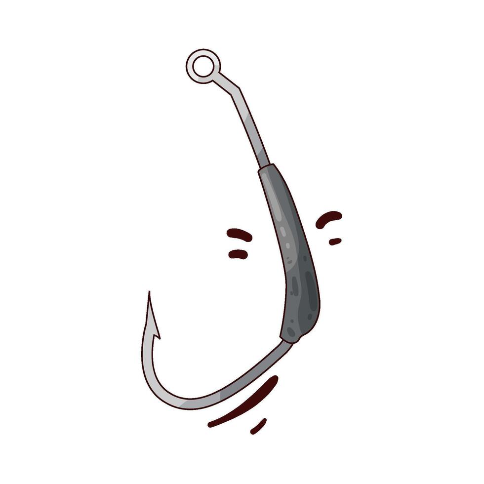 Illustration of fishing hook vector