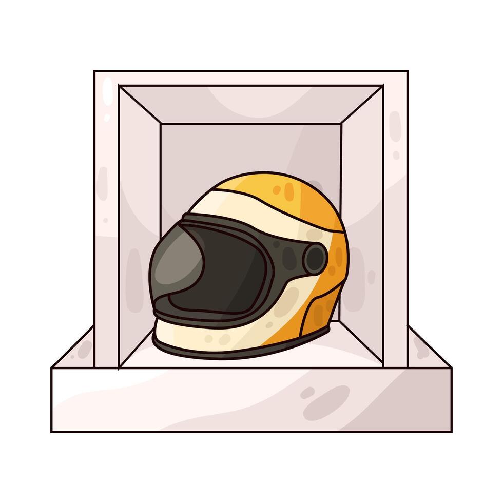 Illustration of racing helmet vector