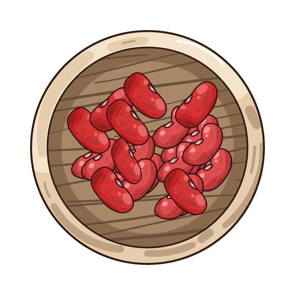 Illustration of red beans vector