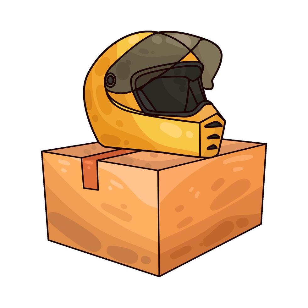 Illustration of racing helmet vector