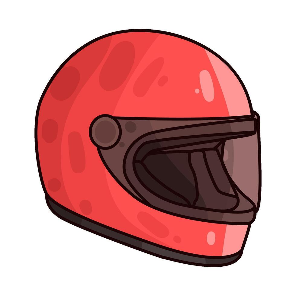 Illustration of racing helmet vector