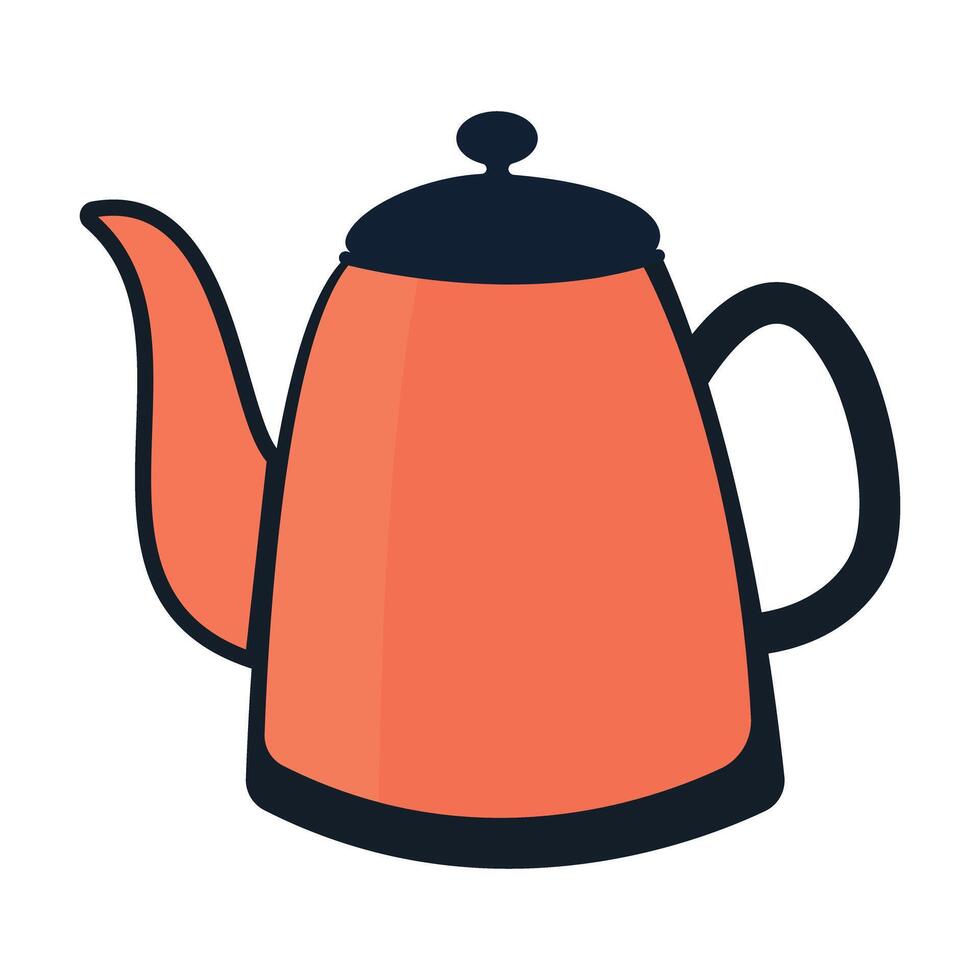 Electric kettle icon on white background. vector