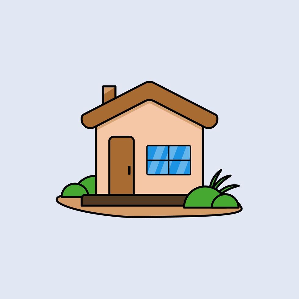 Sleek and Modern Home vector
