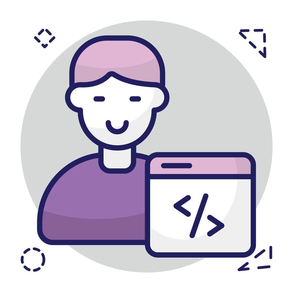 Premium download icon of programmer vector