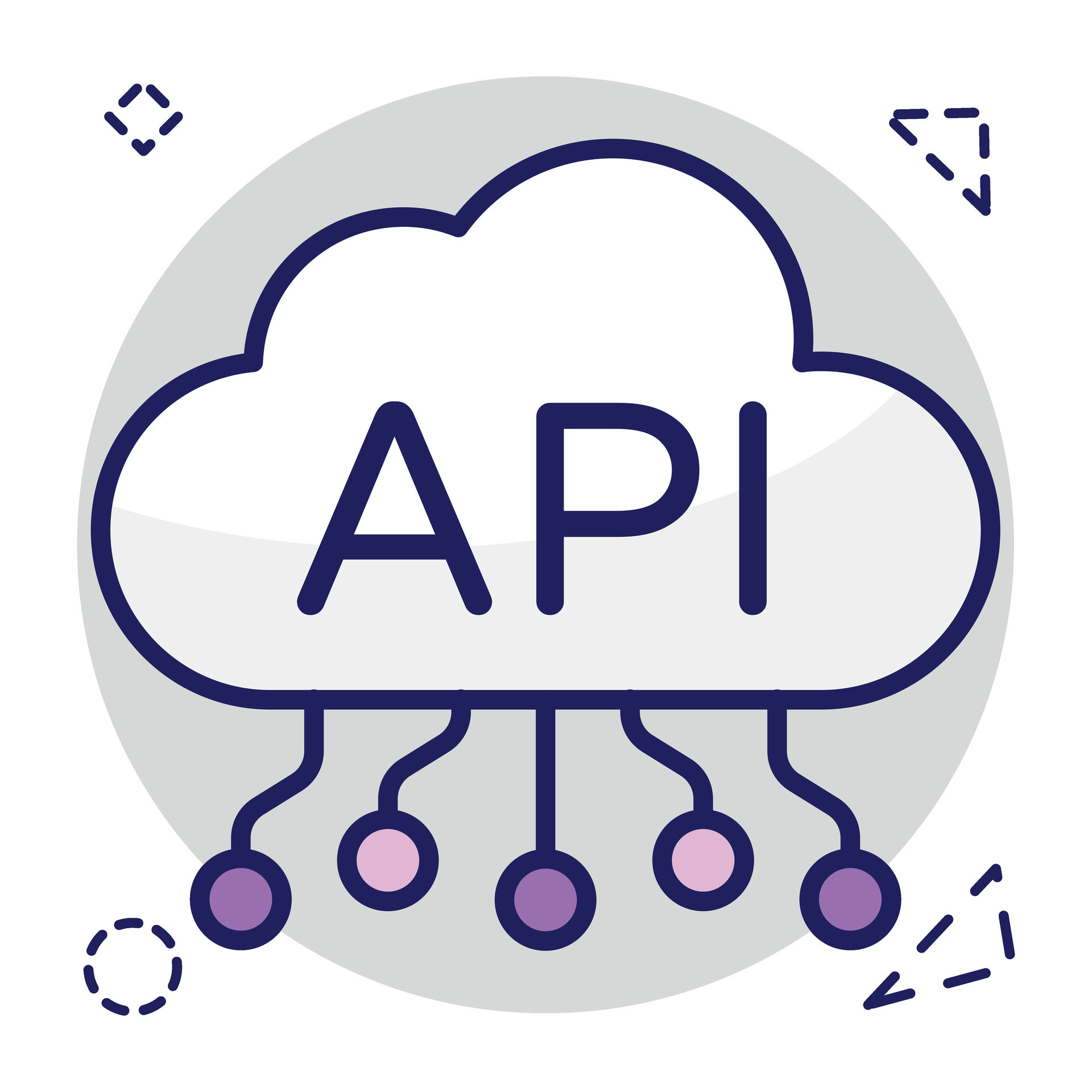 A colored design icon of cloud api 48208462 Vector Art at Vecteezy