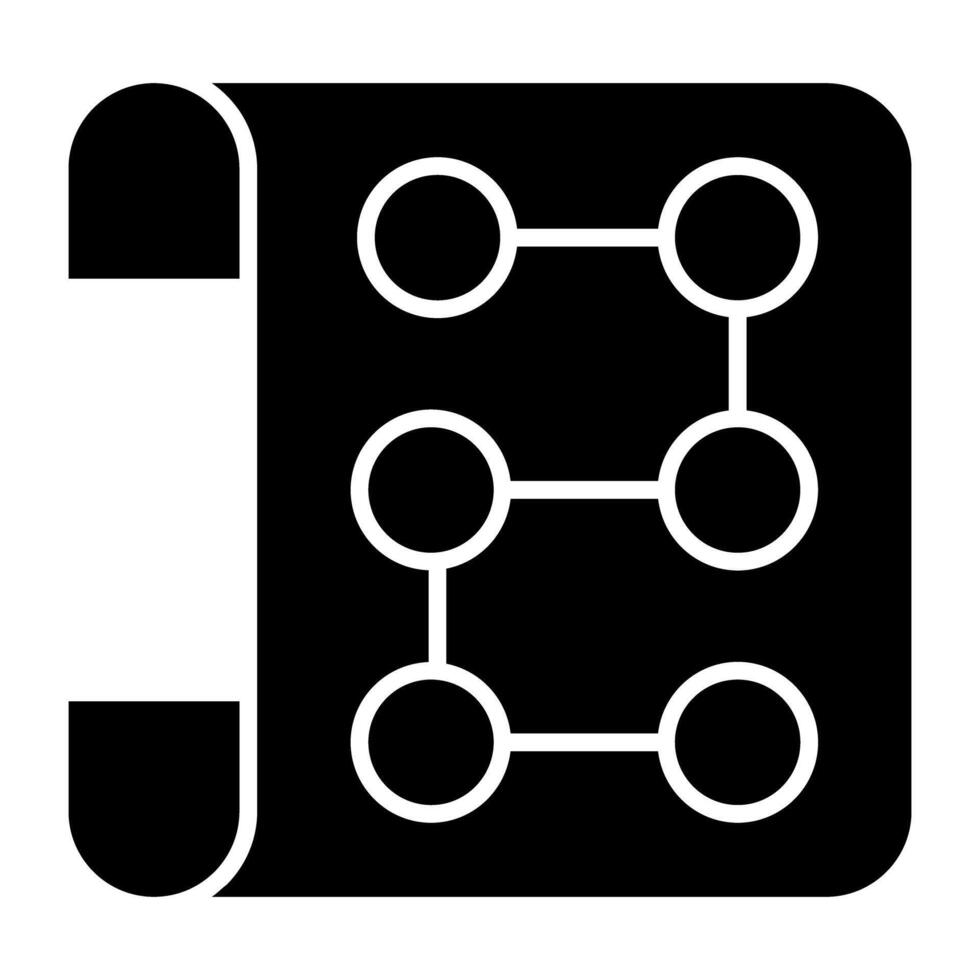 Conceptual flat design icon of hierarchy vector