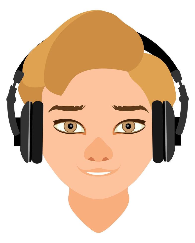 face young man with different hairstyles flat style illustration isolated on white background vector