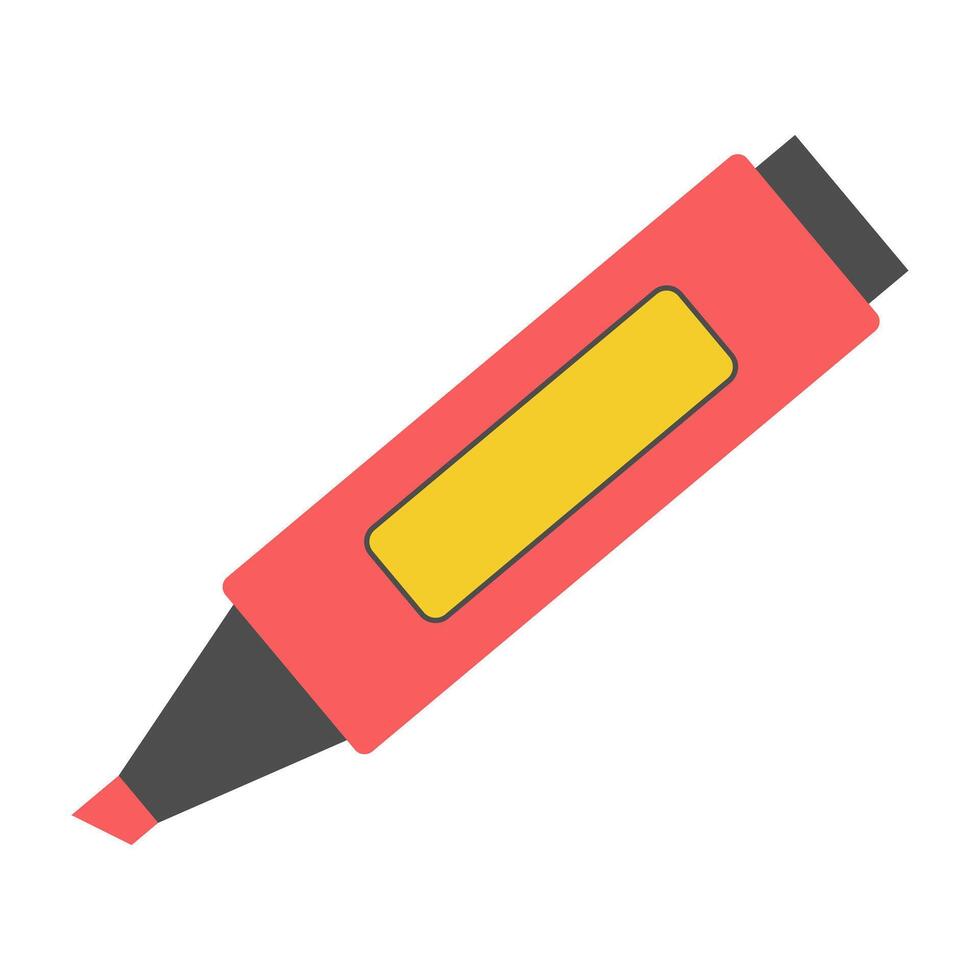 Marker. School supplies. illustration. vector