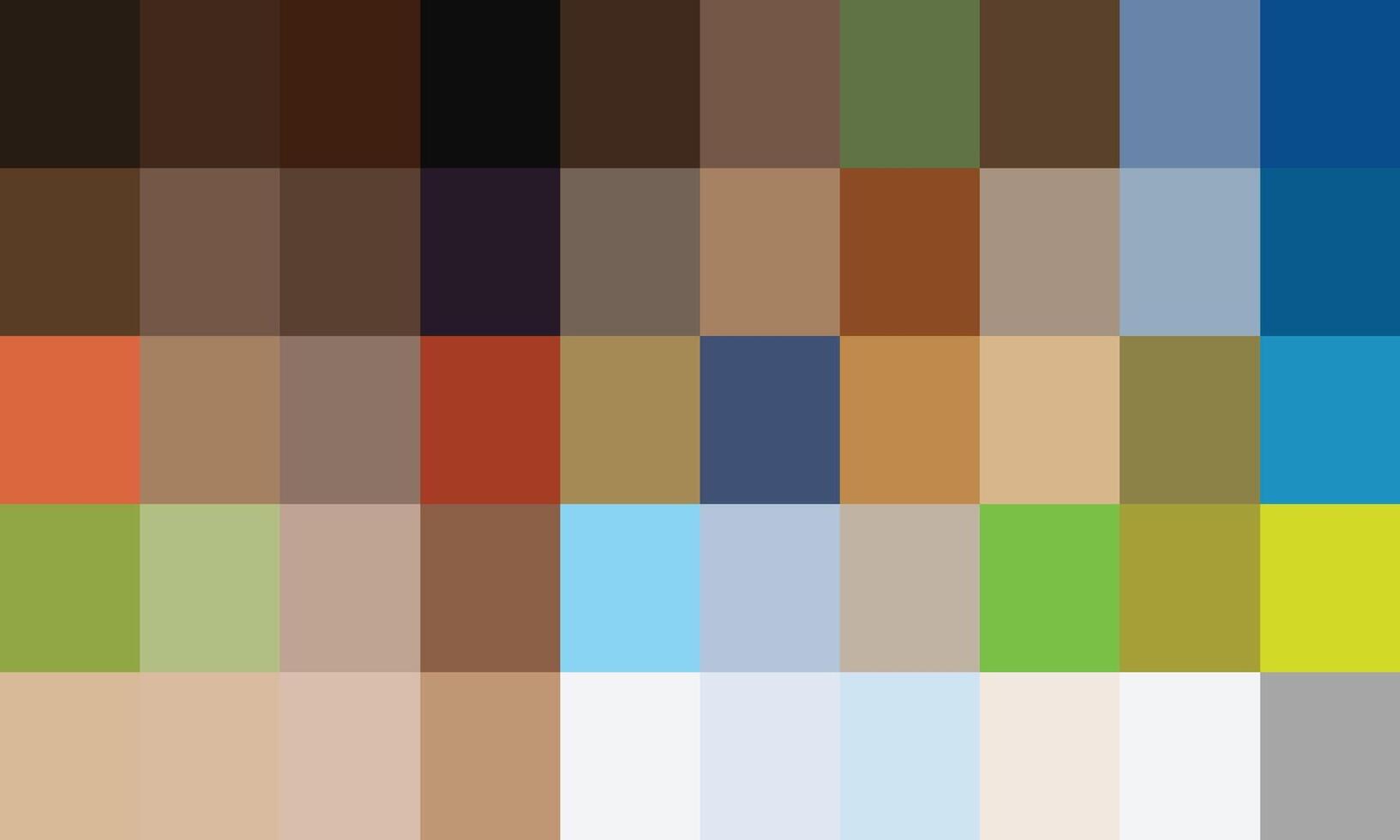 Architecture color element. Trend pallete of color vector