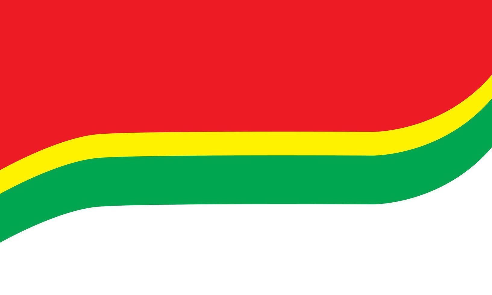 Wave Red, Yellow, Green Background vector