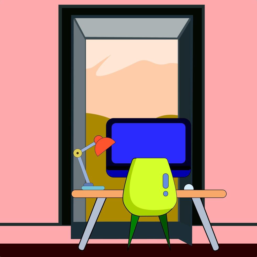 The Open Door to Inspiration vector