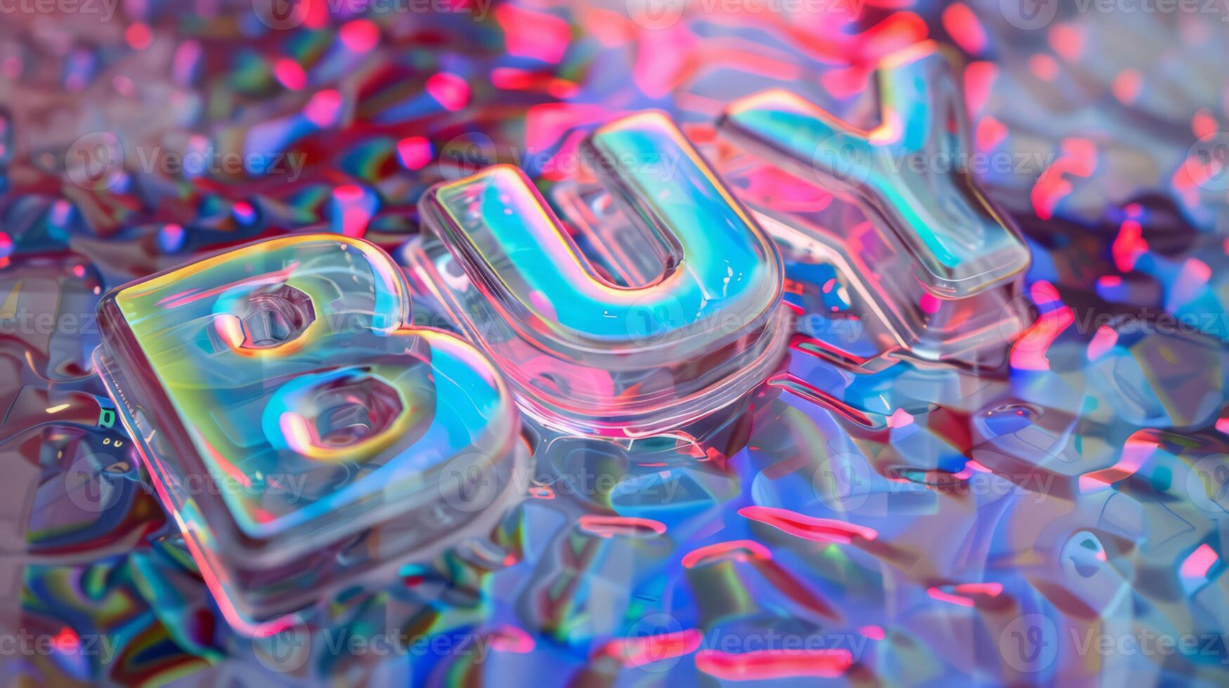 Holo Marble Buy concept creative art poster. photo