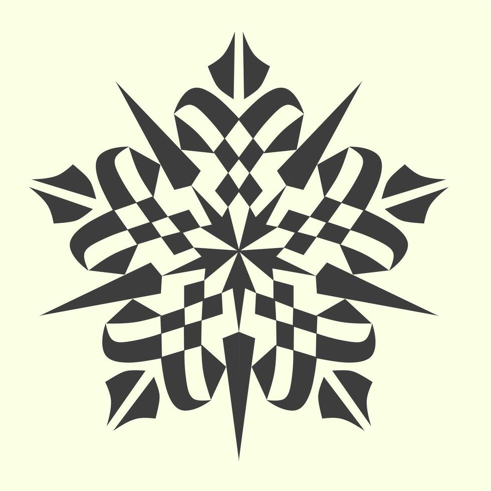 Shape of flower ornaments vector