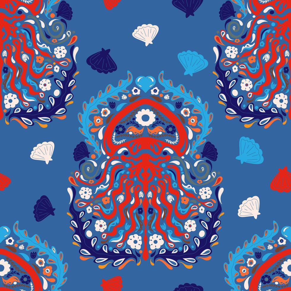 seamless overlapping endless pattern rapport vector