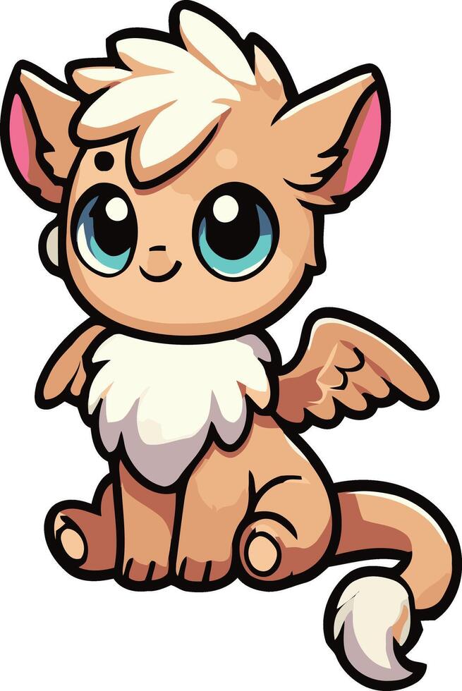 Cute Little Monster vector