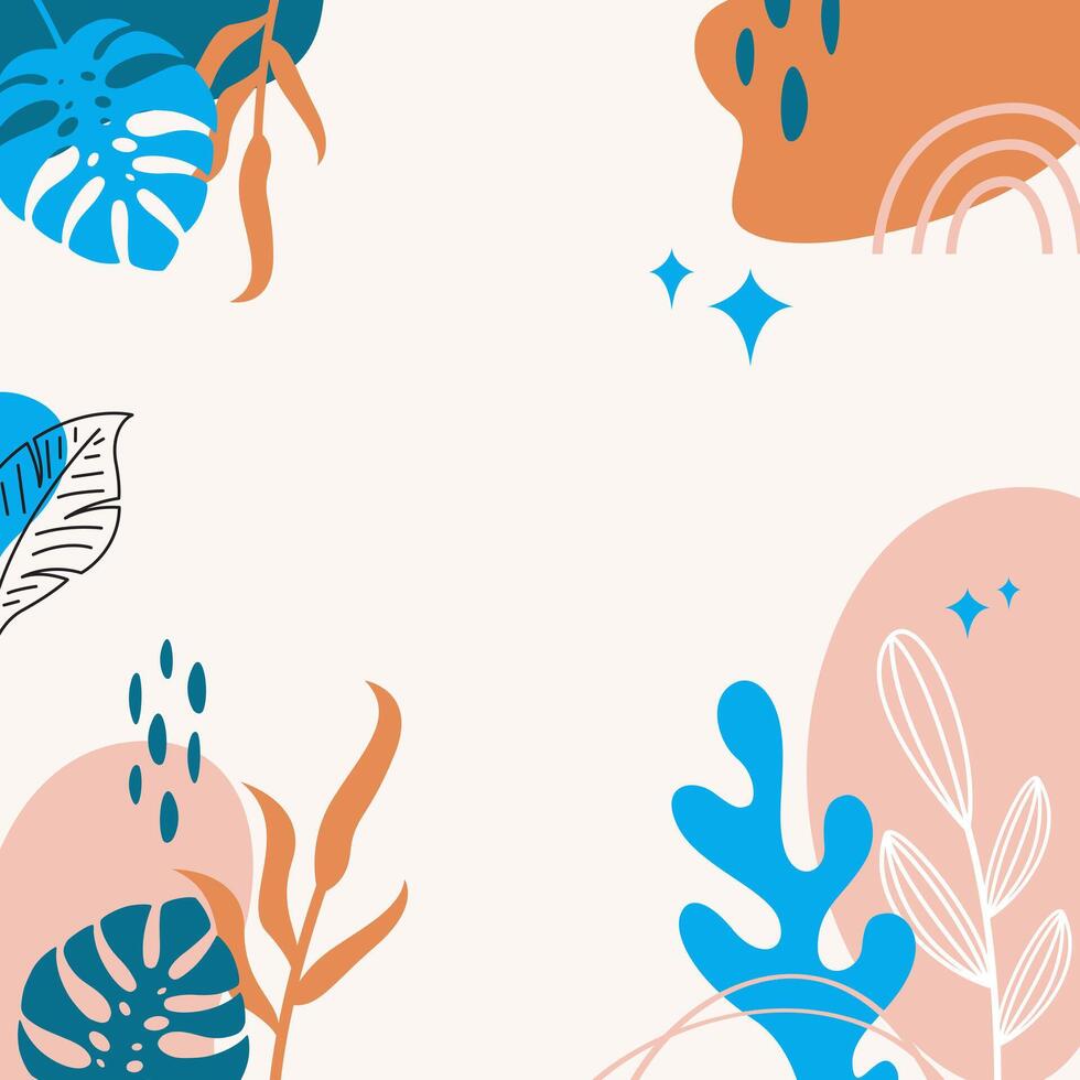 organic earth tone simple boho pattern background wallpaper layout illustration banner paper print art editable vector