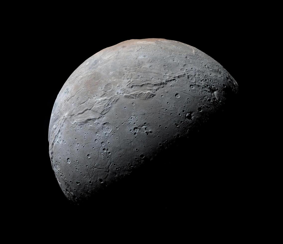 Charon the moon of planet Pluto. photo