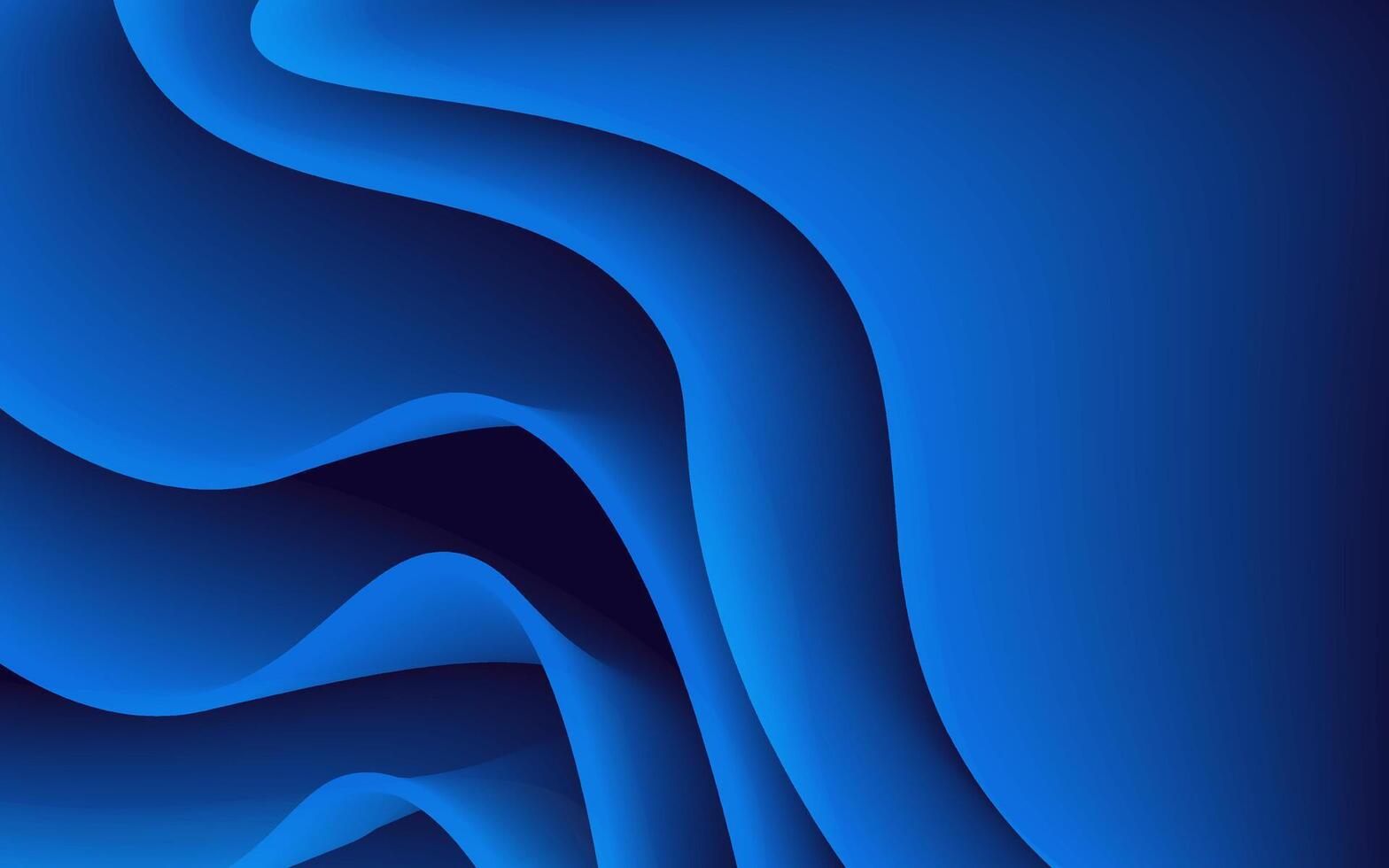 Modern Abstract Blue Wave Art vector