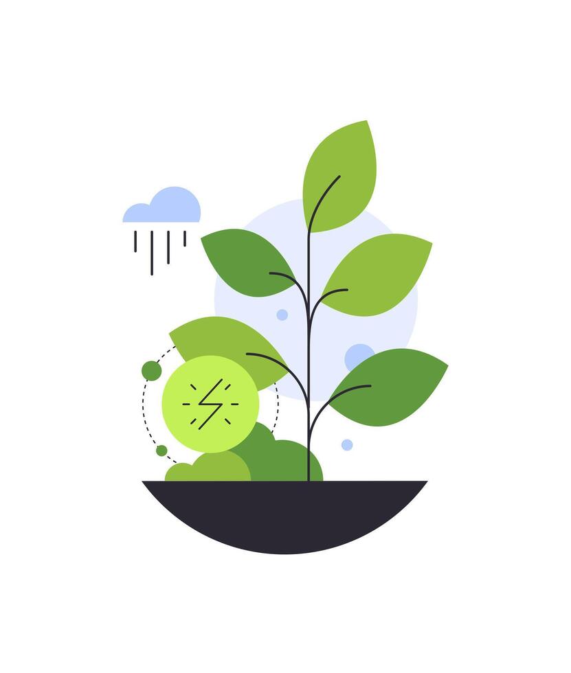 Ecology concept and Environmental ,Banner design elements for sustainable energy development vector