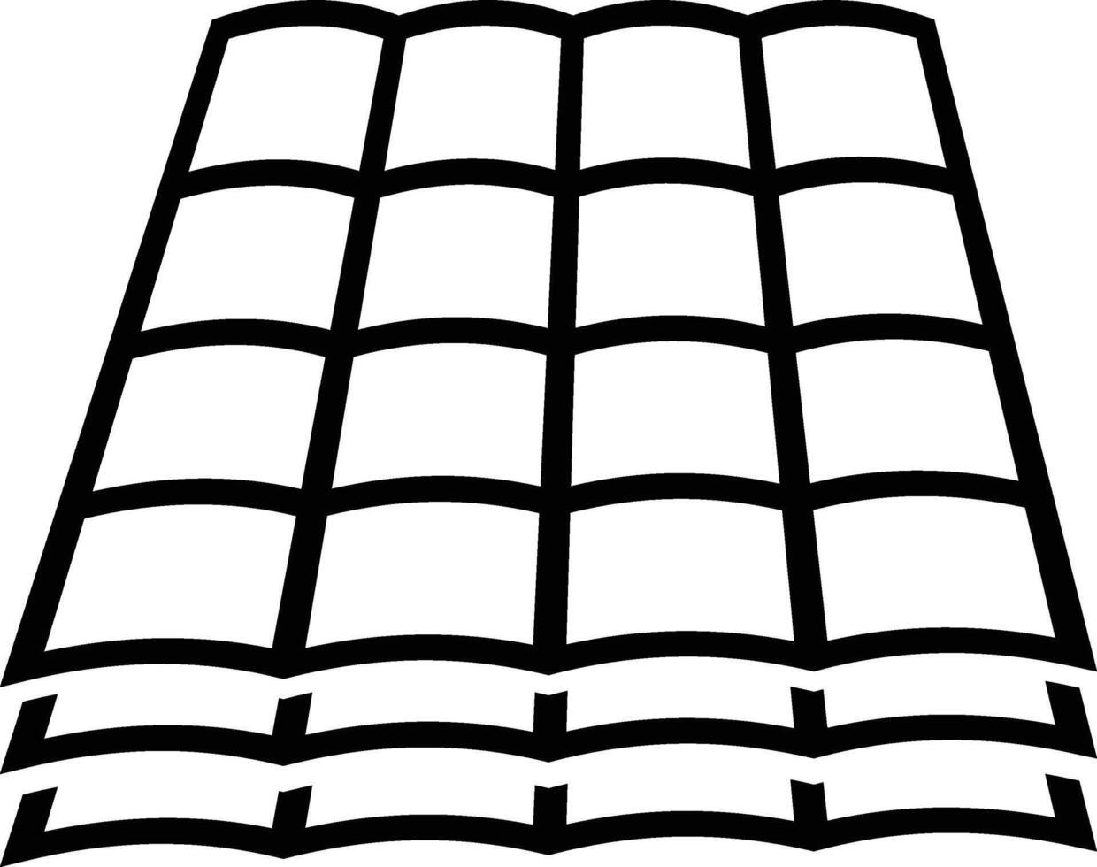 Roof Tiles. Construction Line Icon vector