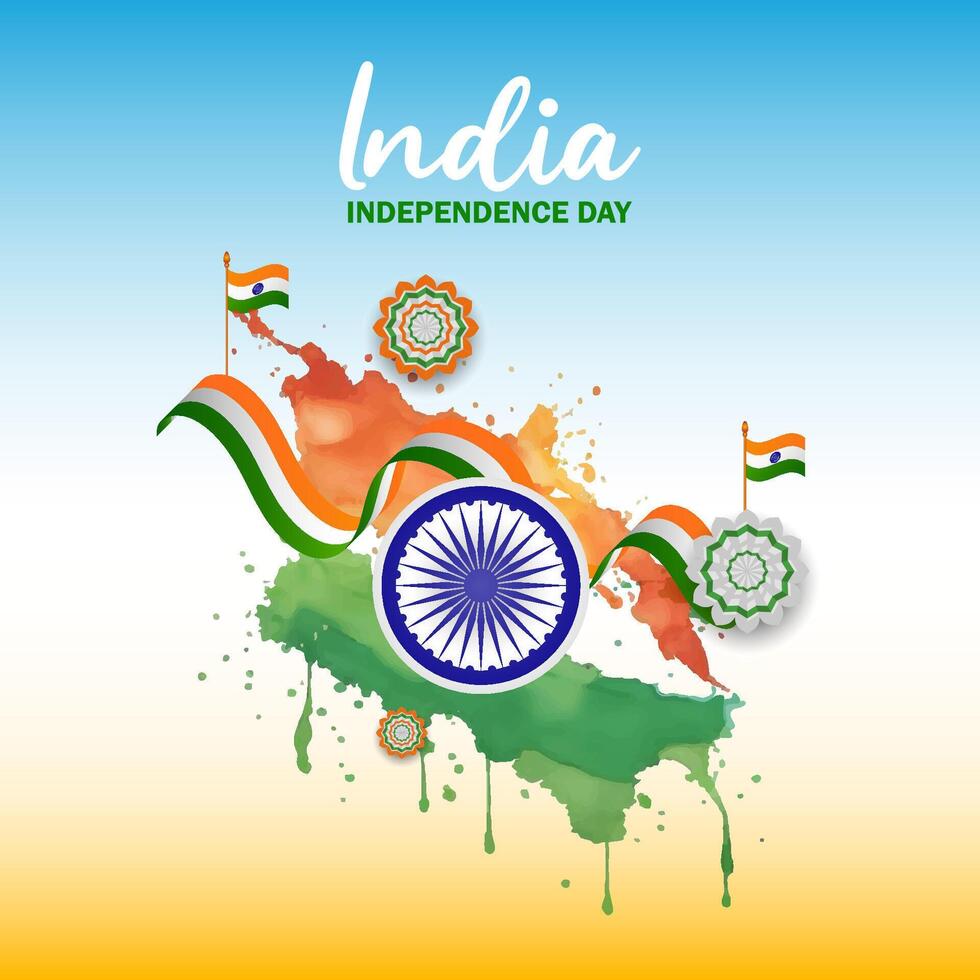 india independence day background vector