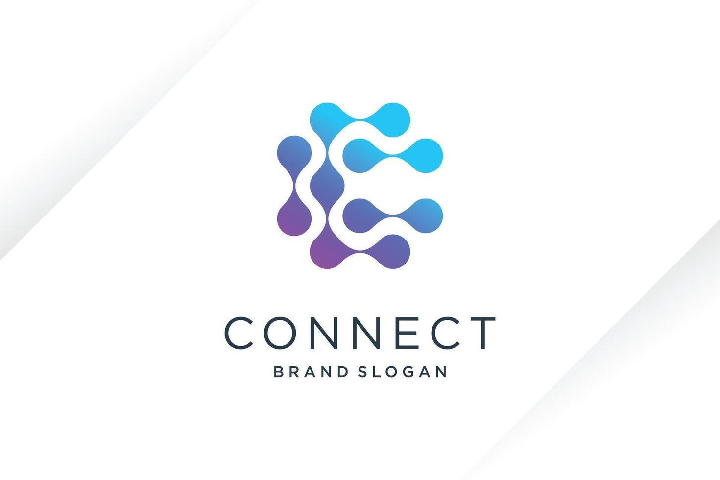 Molecul tech design element idea with modern concept vector
