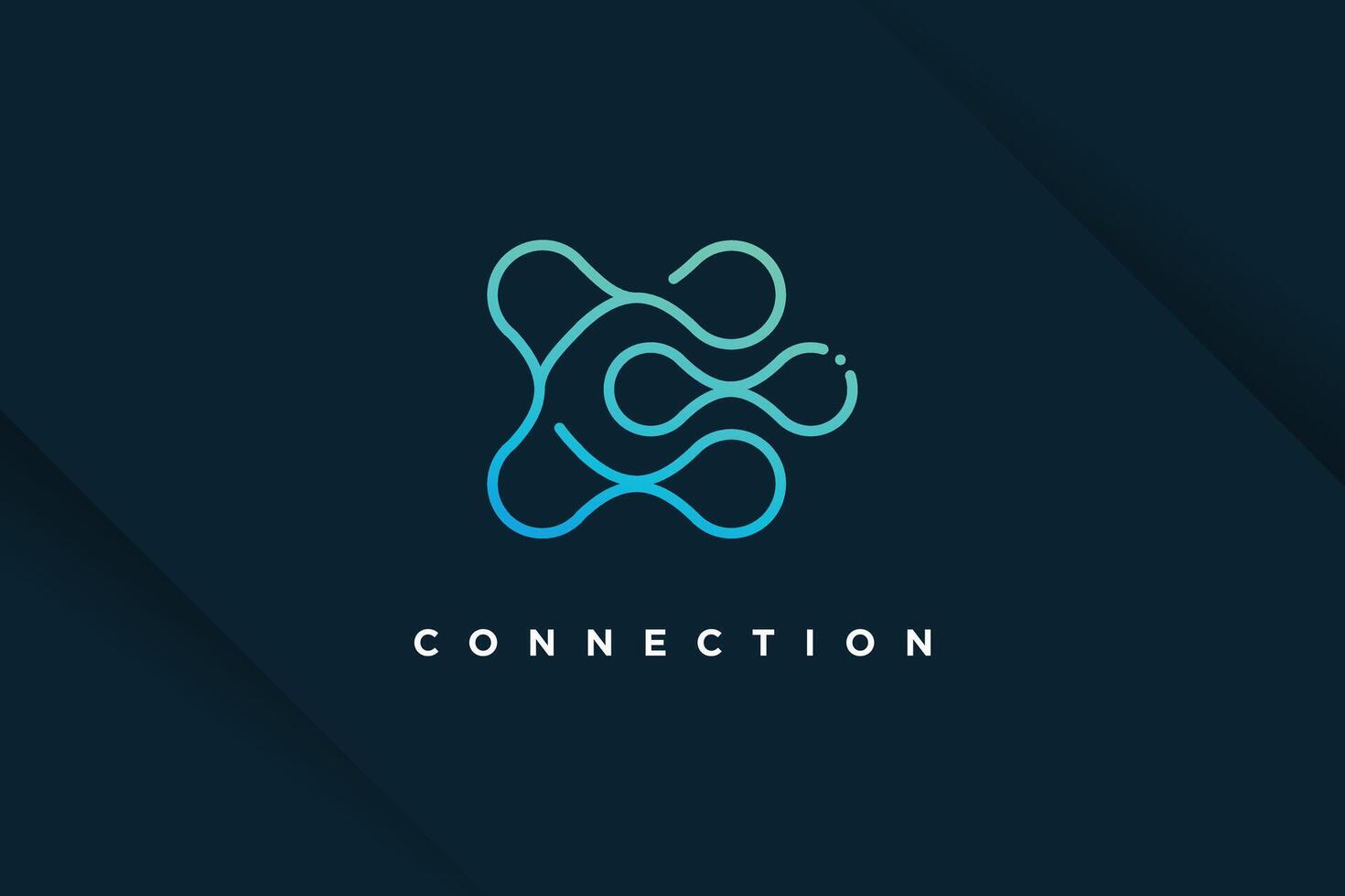 Molecul tech design element idea with modern concept vector