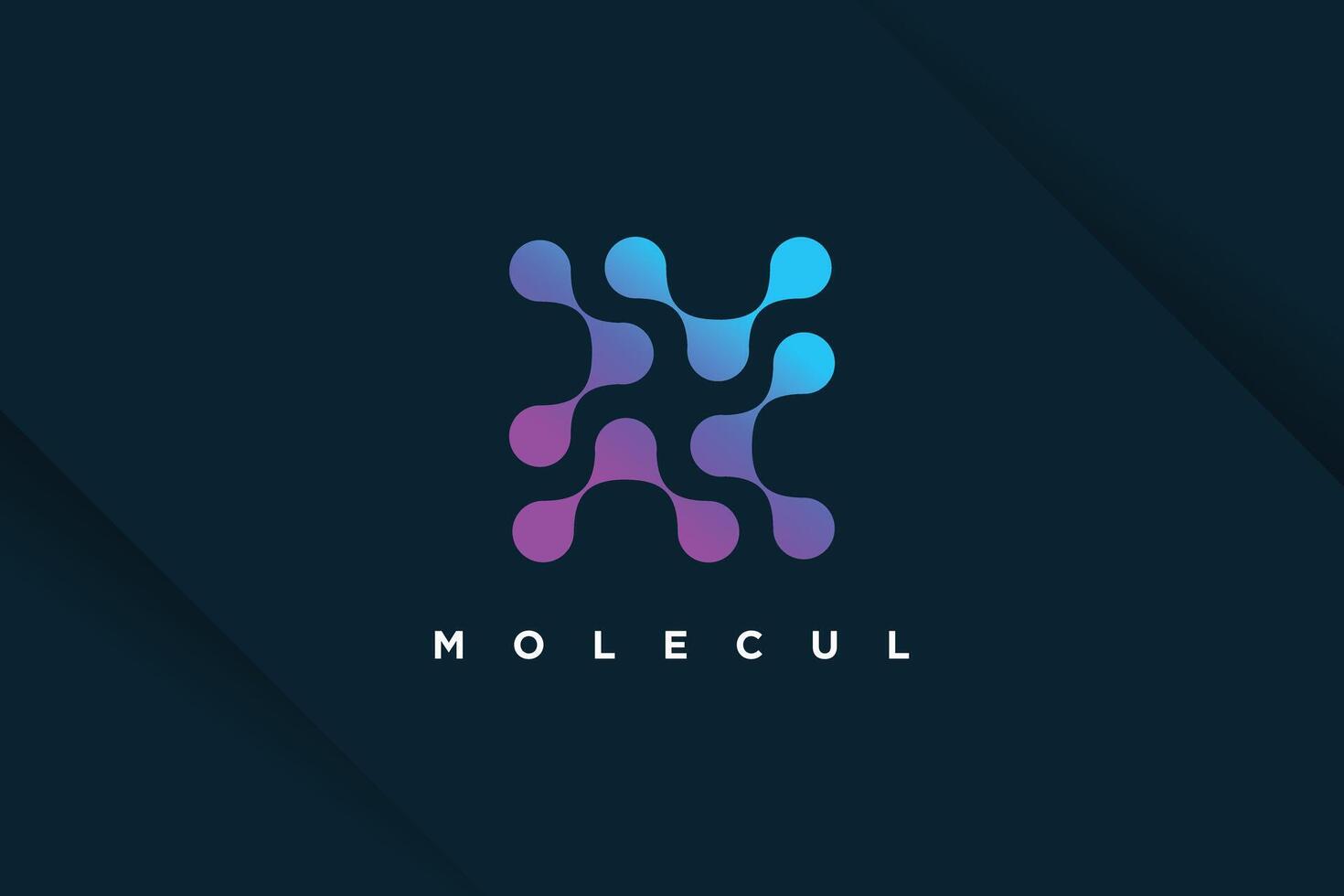 Molecul tech design element idea with modern concept vector