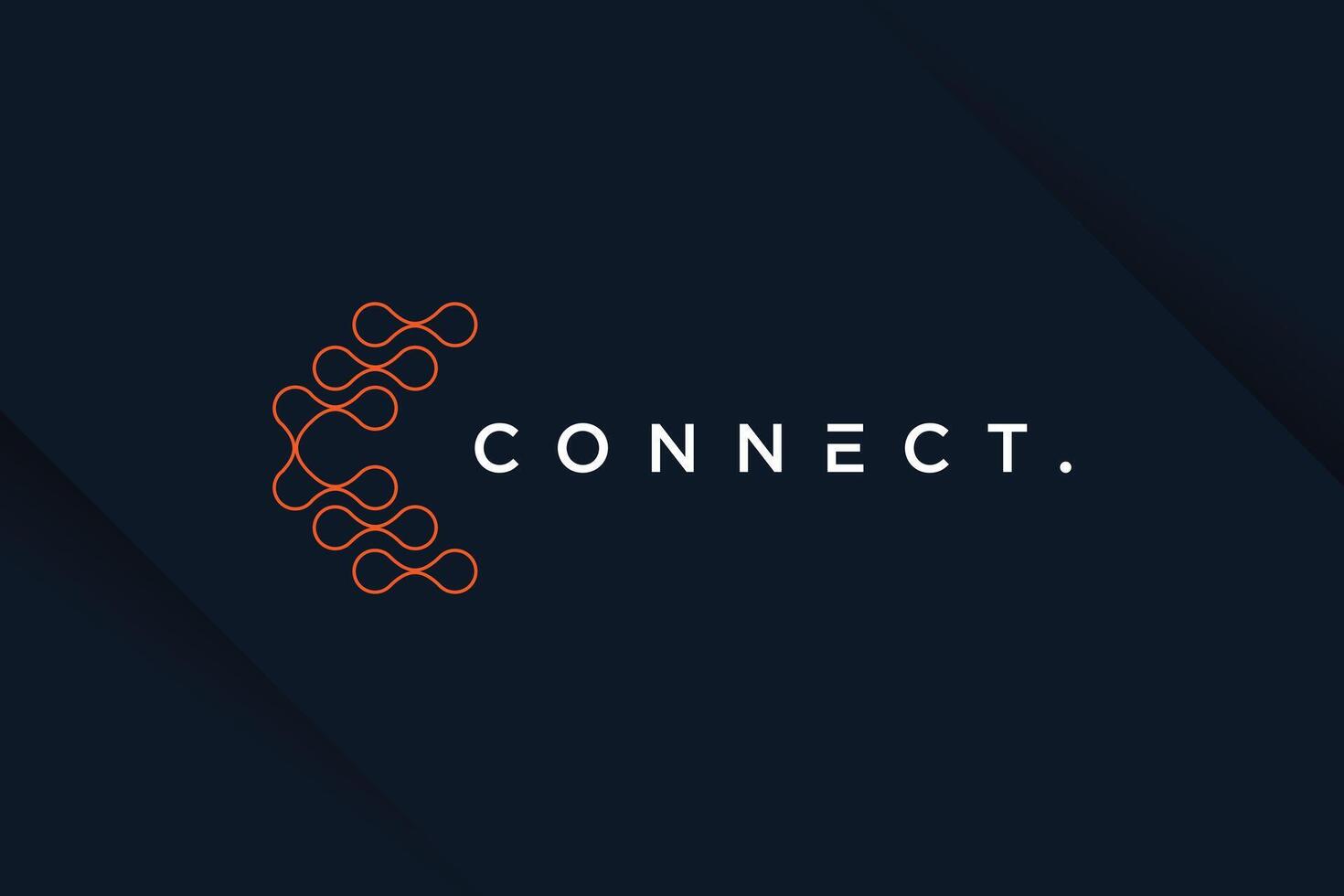 Molecul tech design element idea with modern concept vector