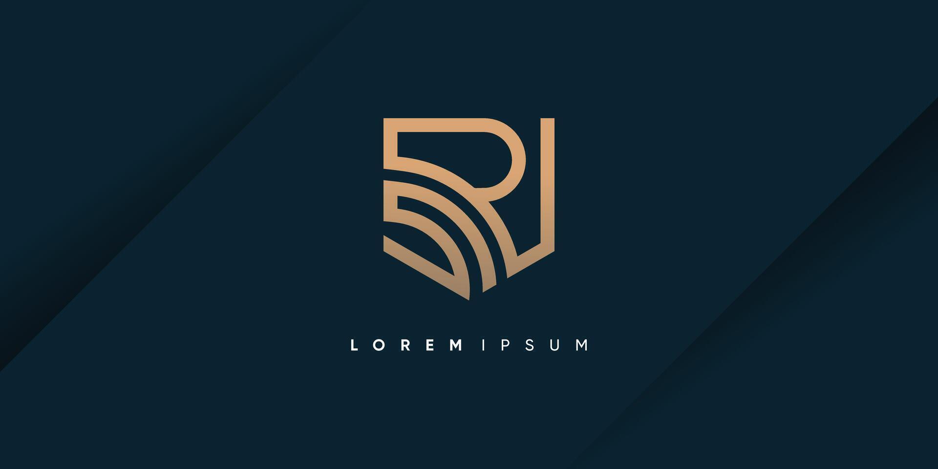 Letter R and S design element idea with creative concept high resolution vector
