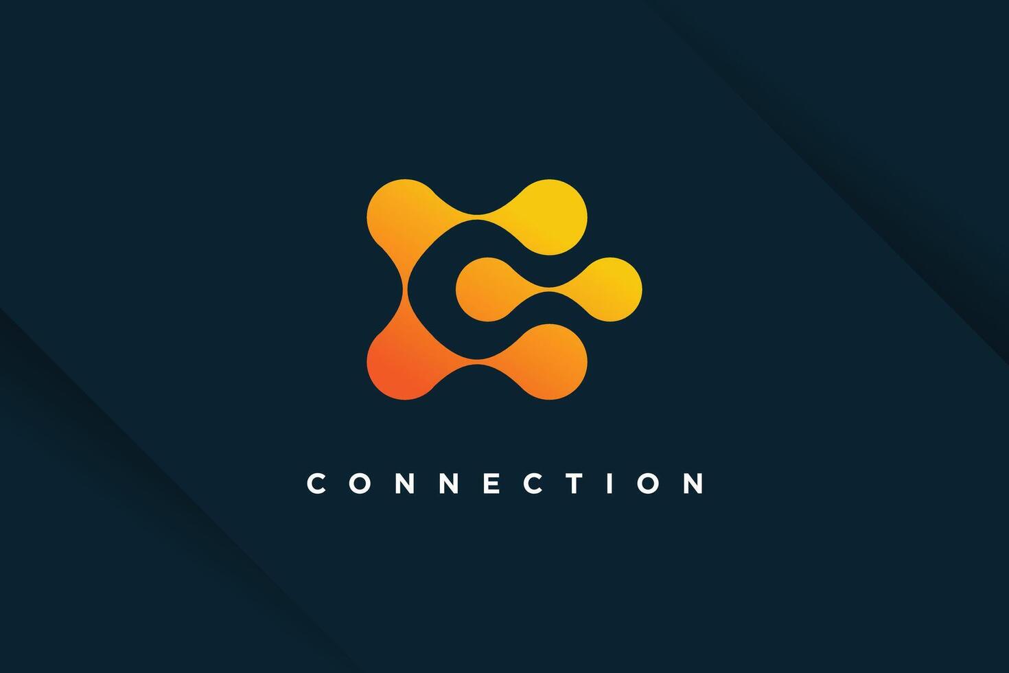 Molecul tech design element idea with modern concept vector