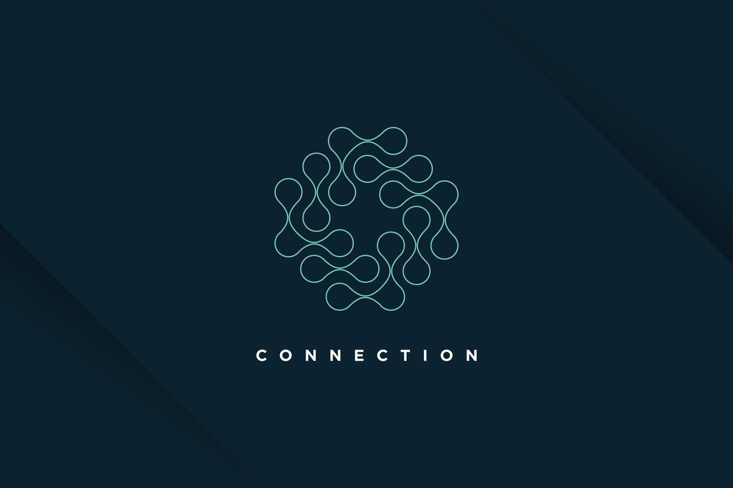 Molecul tech design element idea with modern concept vector